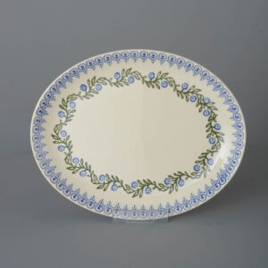 Floral Garland Oval Plate - Large