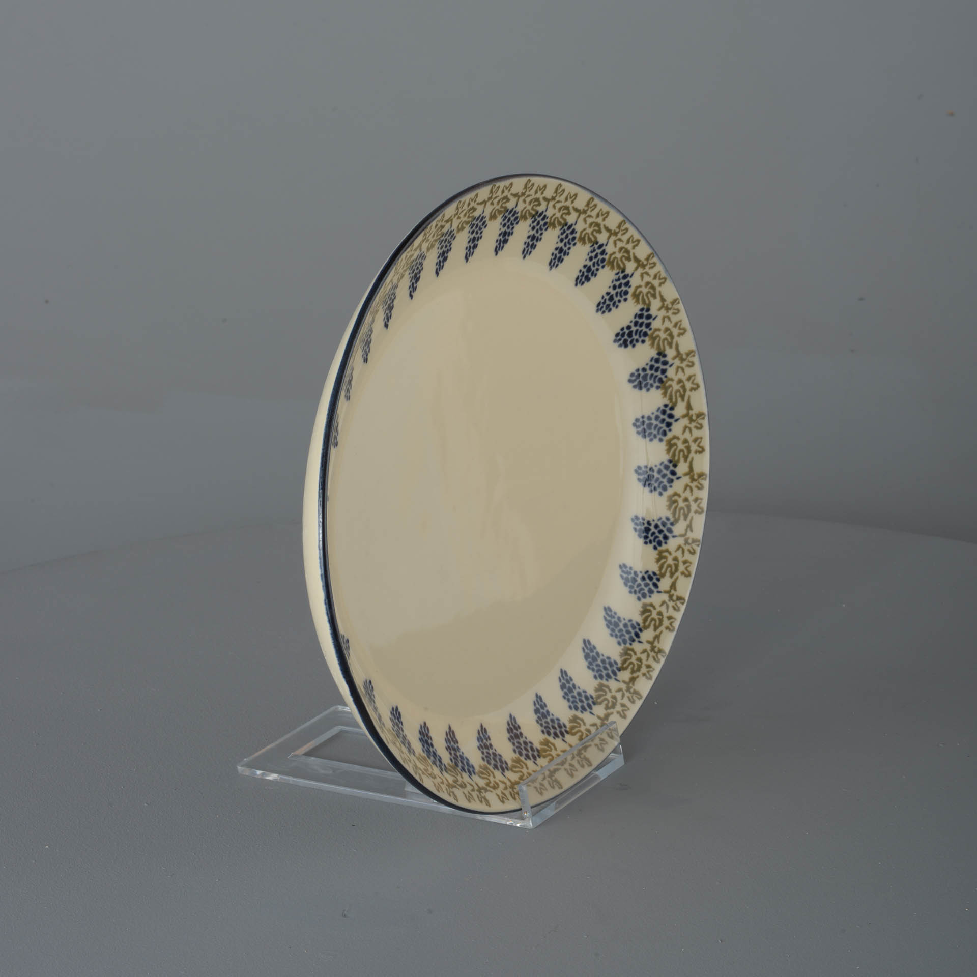 Grapes And Vine Oval Plate - Large