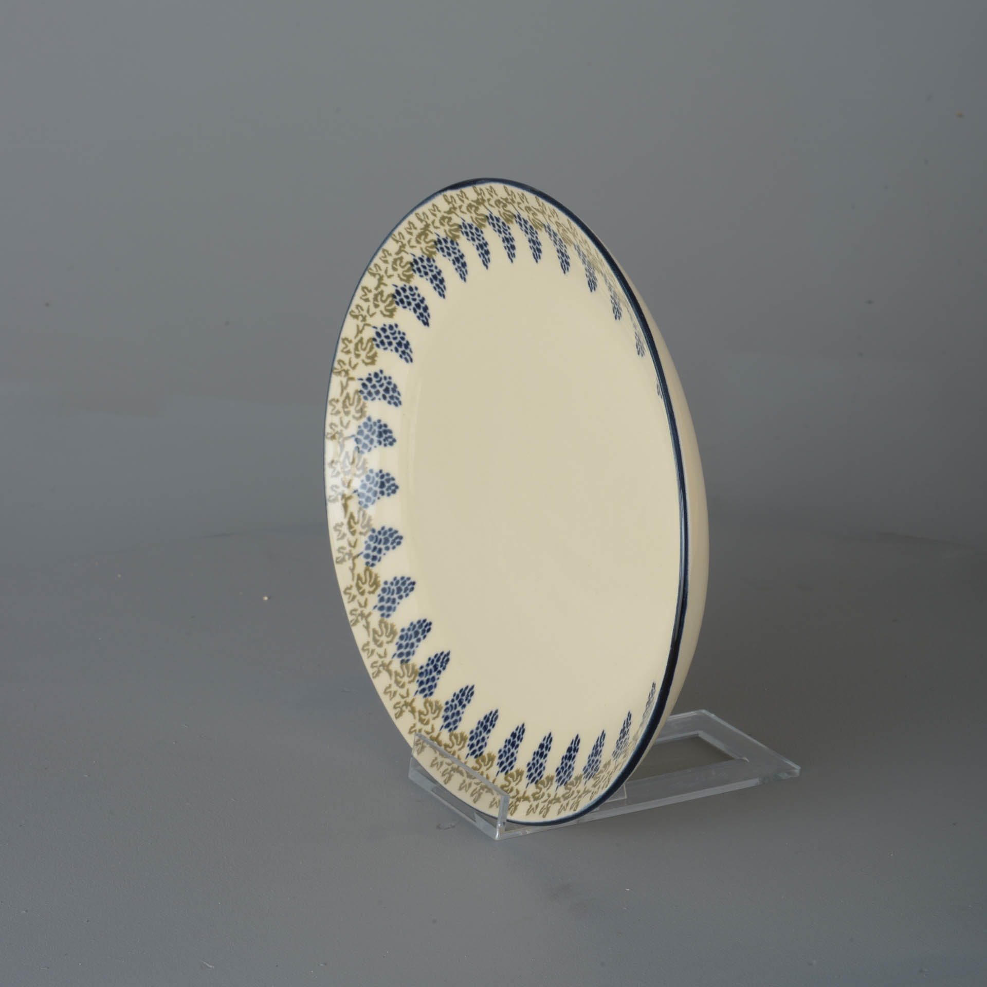 Grapes And Vine Oval Plate - Large