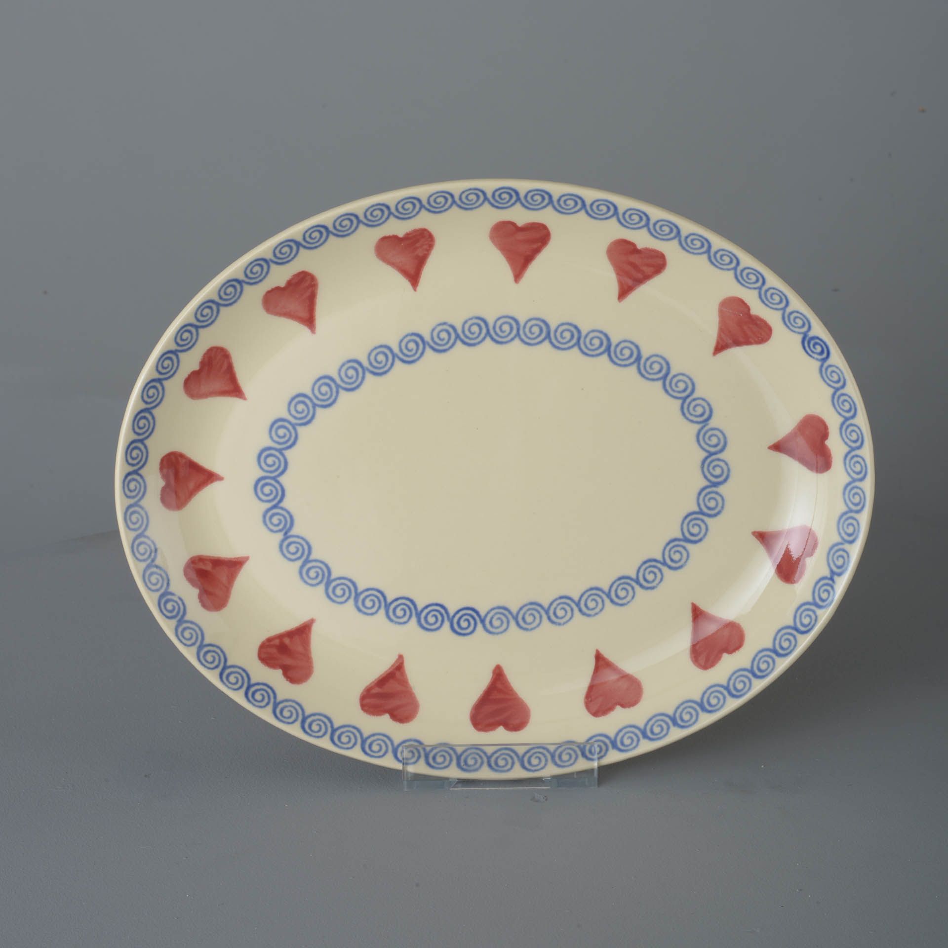 Heart Oval Plate - Large
