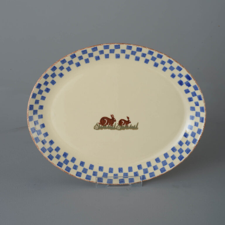 Rabbit Oval Plate – Large