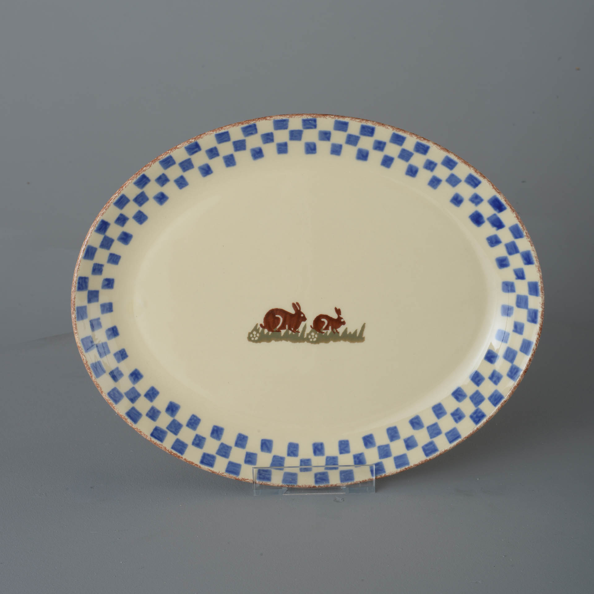 Rabbit Oval Plate - Large