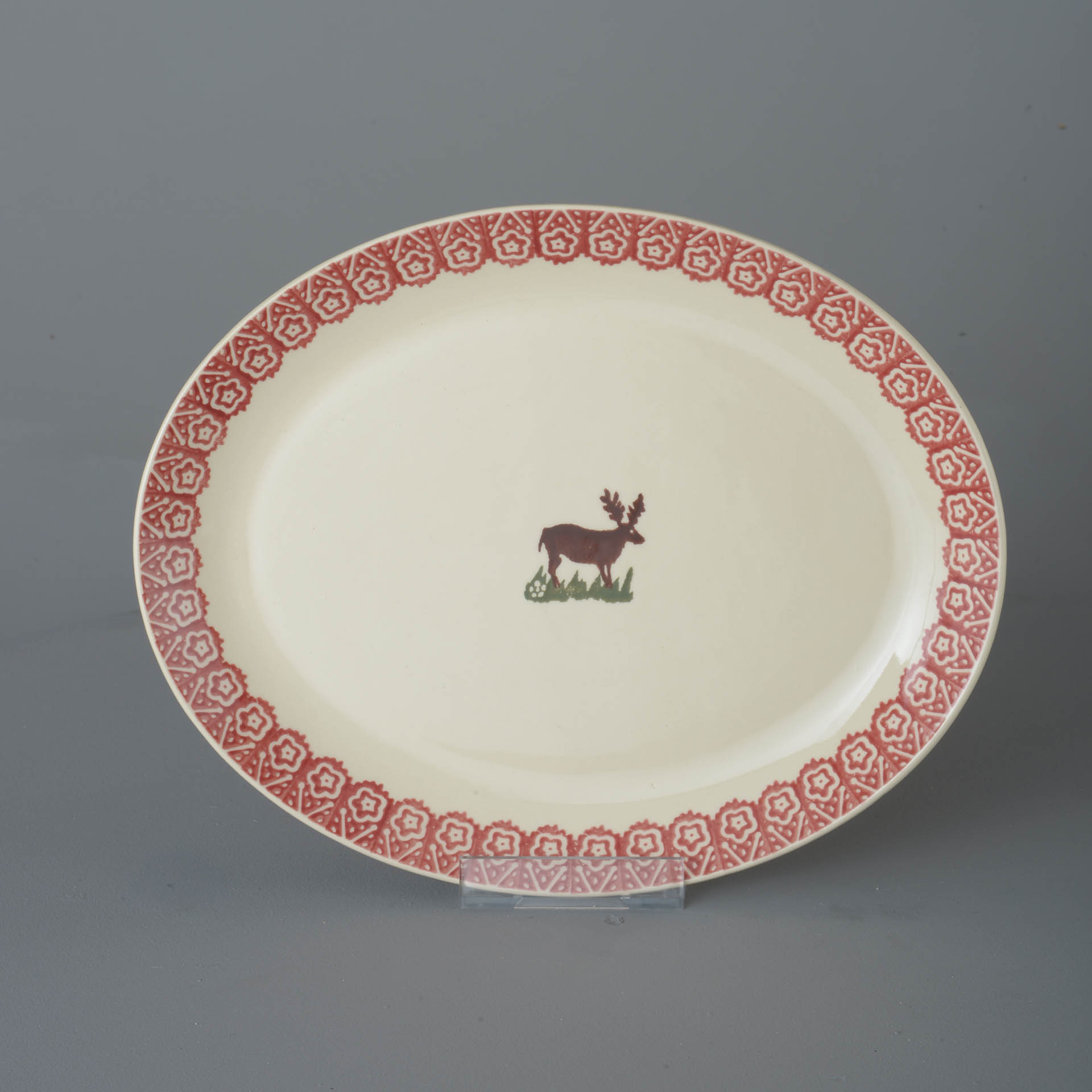 Reindeer Oval Plate - Large
