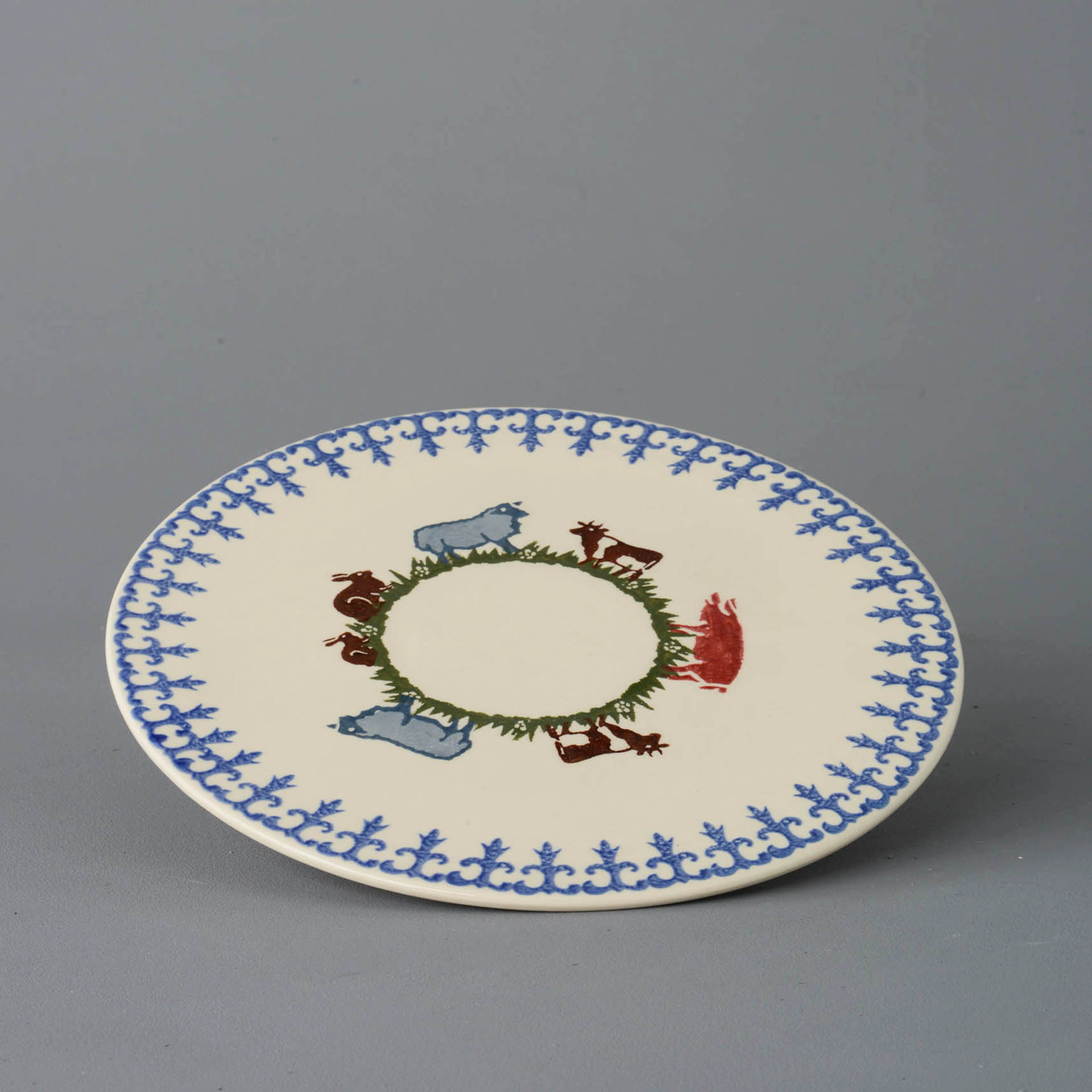 Farm Animal Cheese & Cake Plate