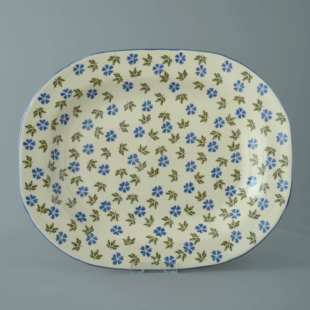 Geranium Large rectangular serving Plate