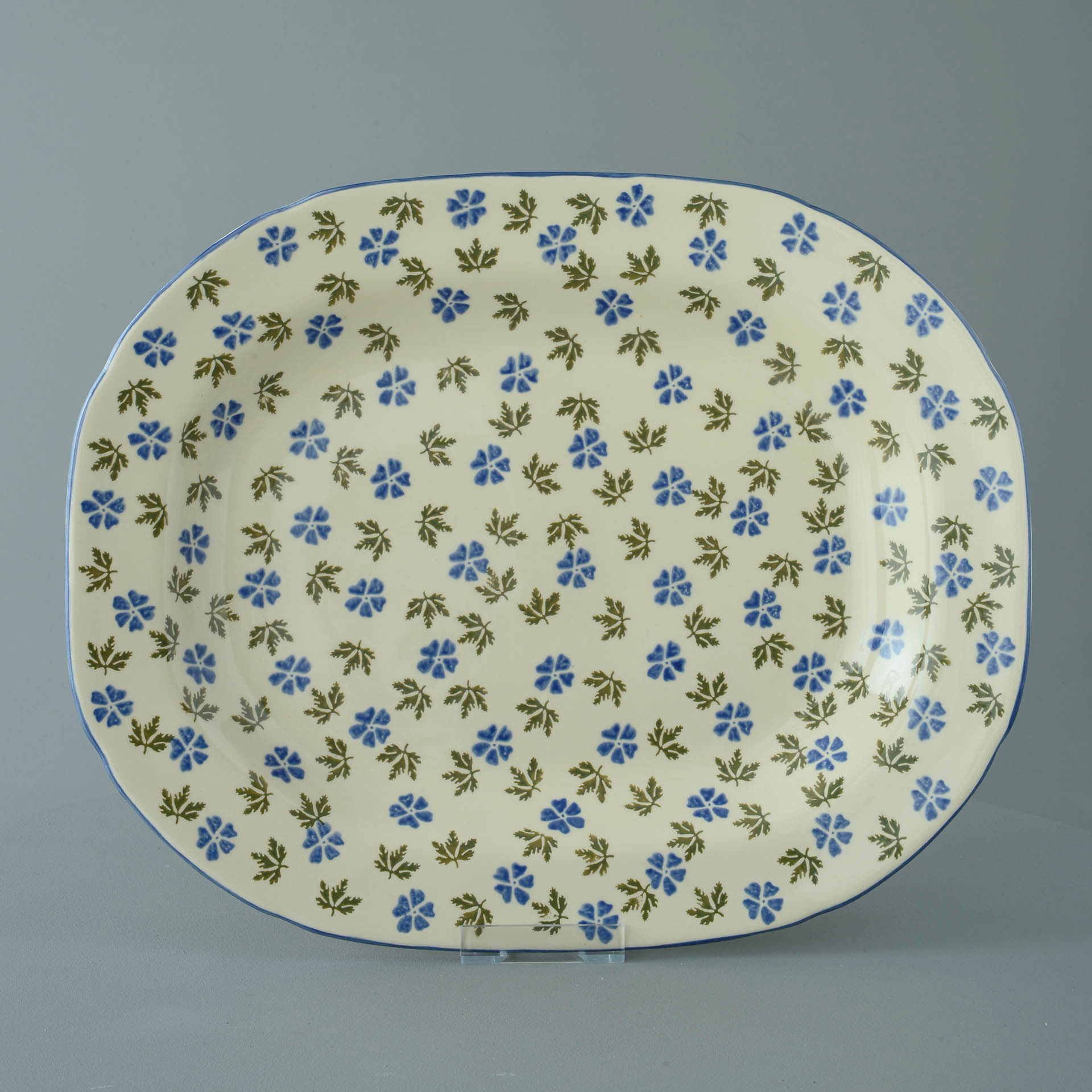 Geranium Large rectangular serving Plate