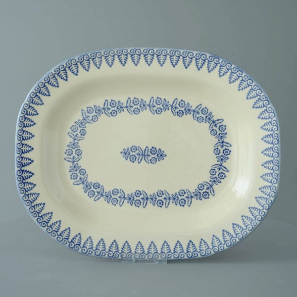 Lacey Blue Large rectangular serving Plate