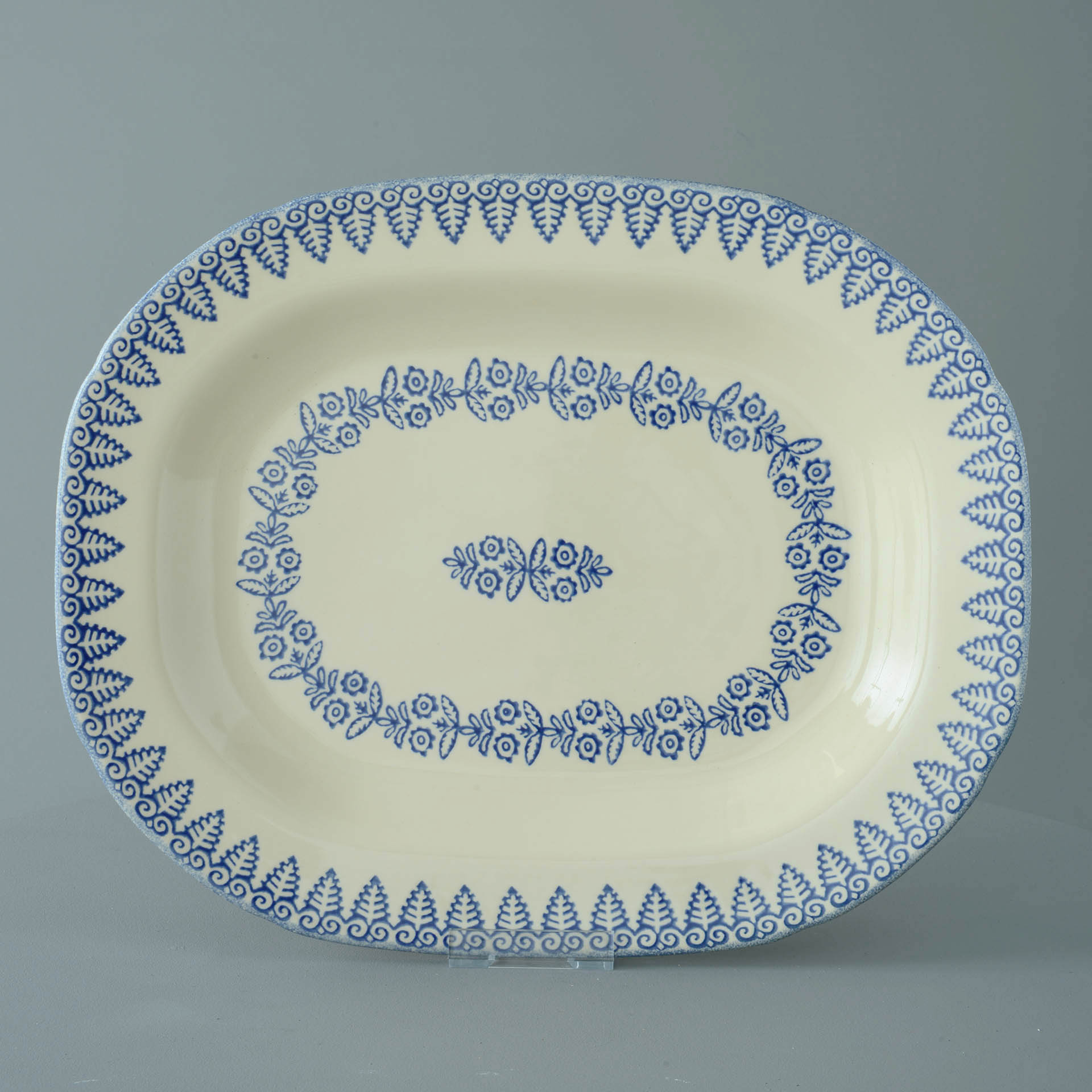 Lacey Blue Large rectangular serving Plate