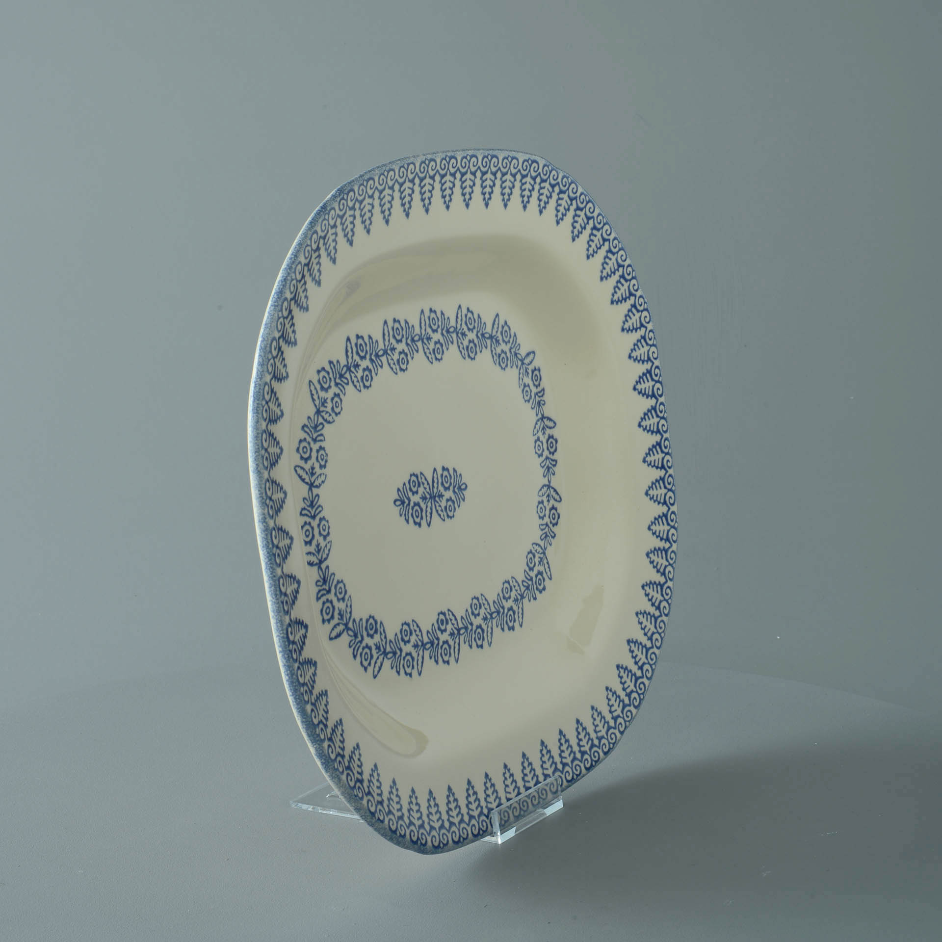 Lacey Blue Large rectangular serving Plate