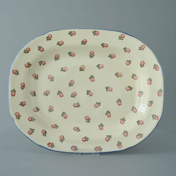 Scattered Rose Large rectangular serving Plate