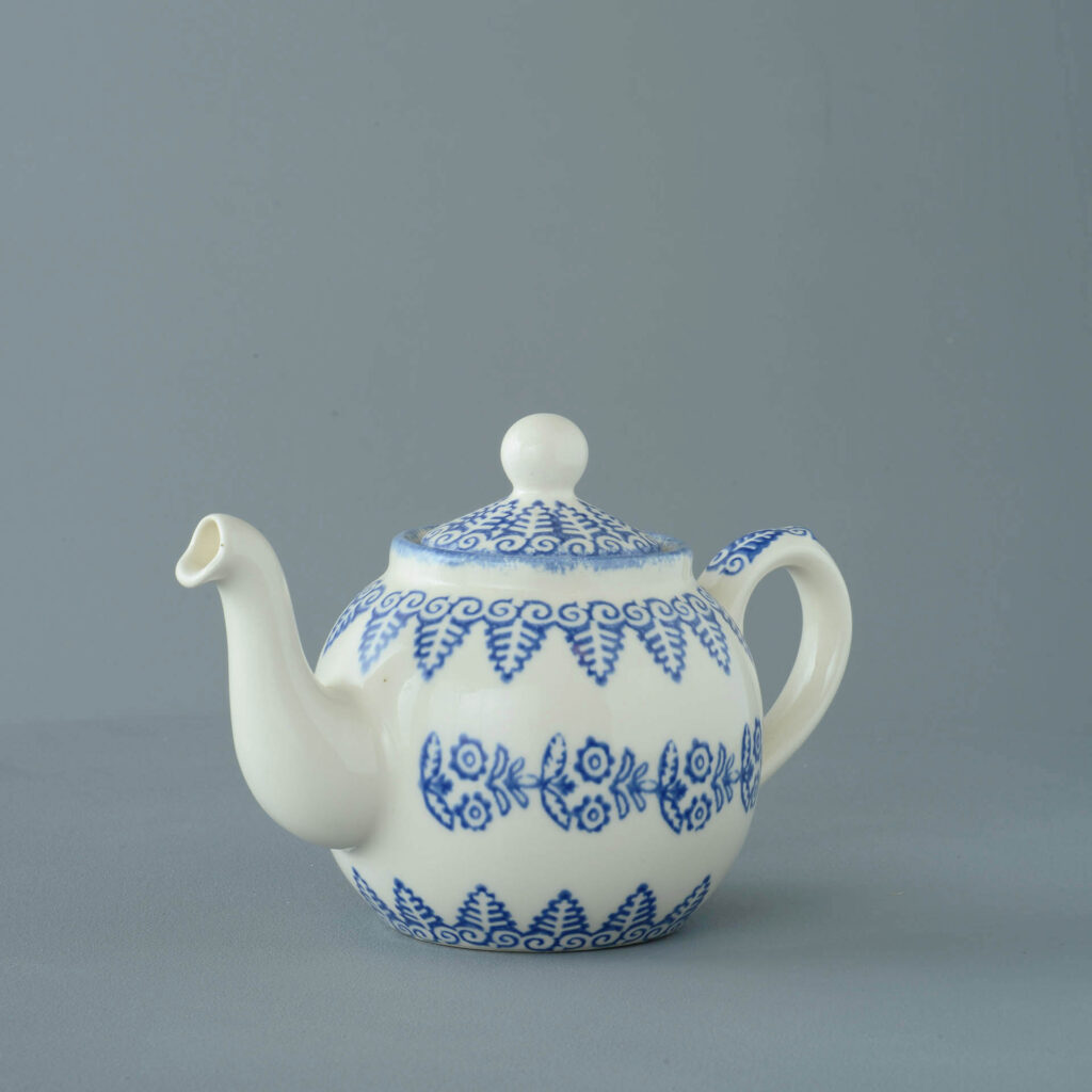 Lacey Blue Teapot - 2 Cup