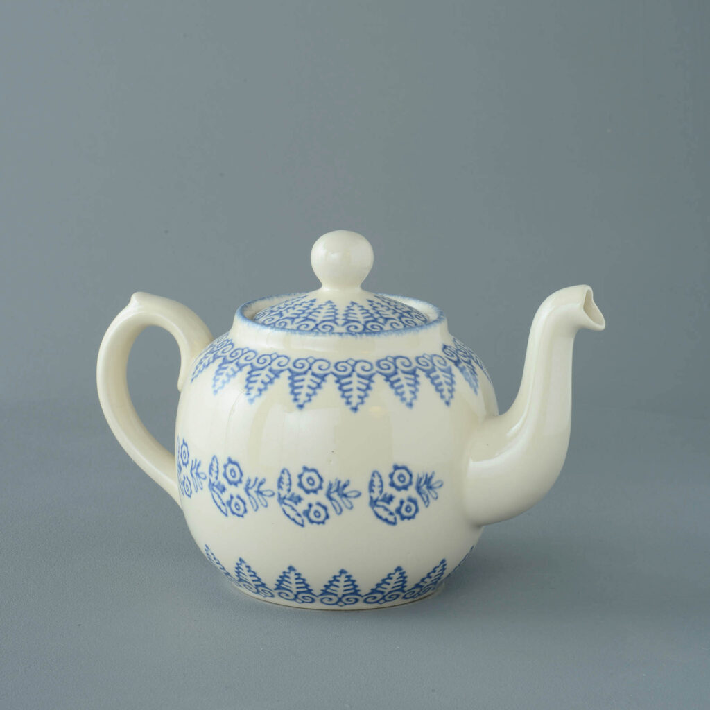 Lacey Blue Teapot - 4 Cup
