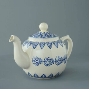Lacey Blue Teapot - 10 Cup