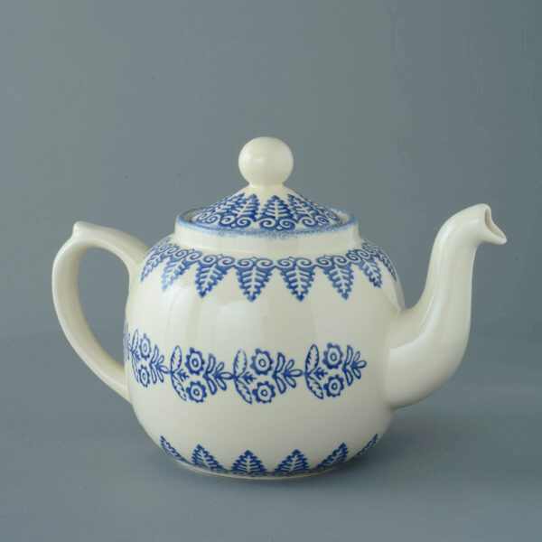 Lacey Blue Teapot - 10 Cup