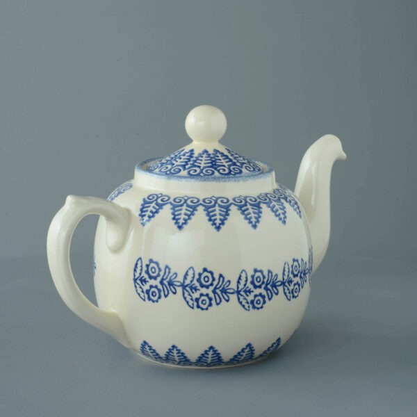 Lacey Blue Teapot - 10 Cup
