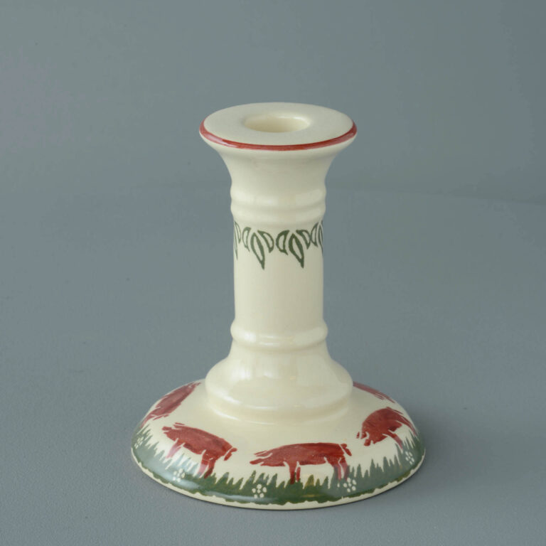 Pink Pig Candlestick