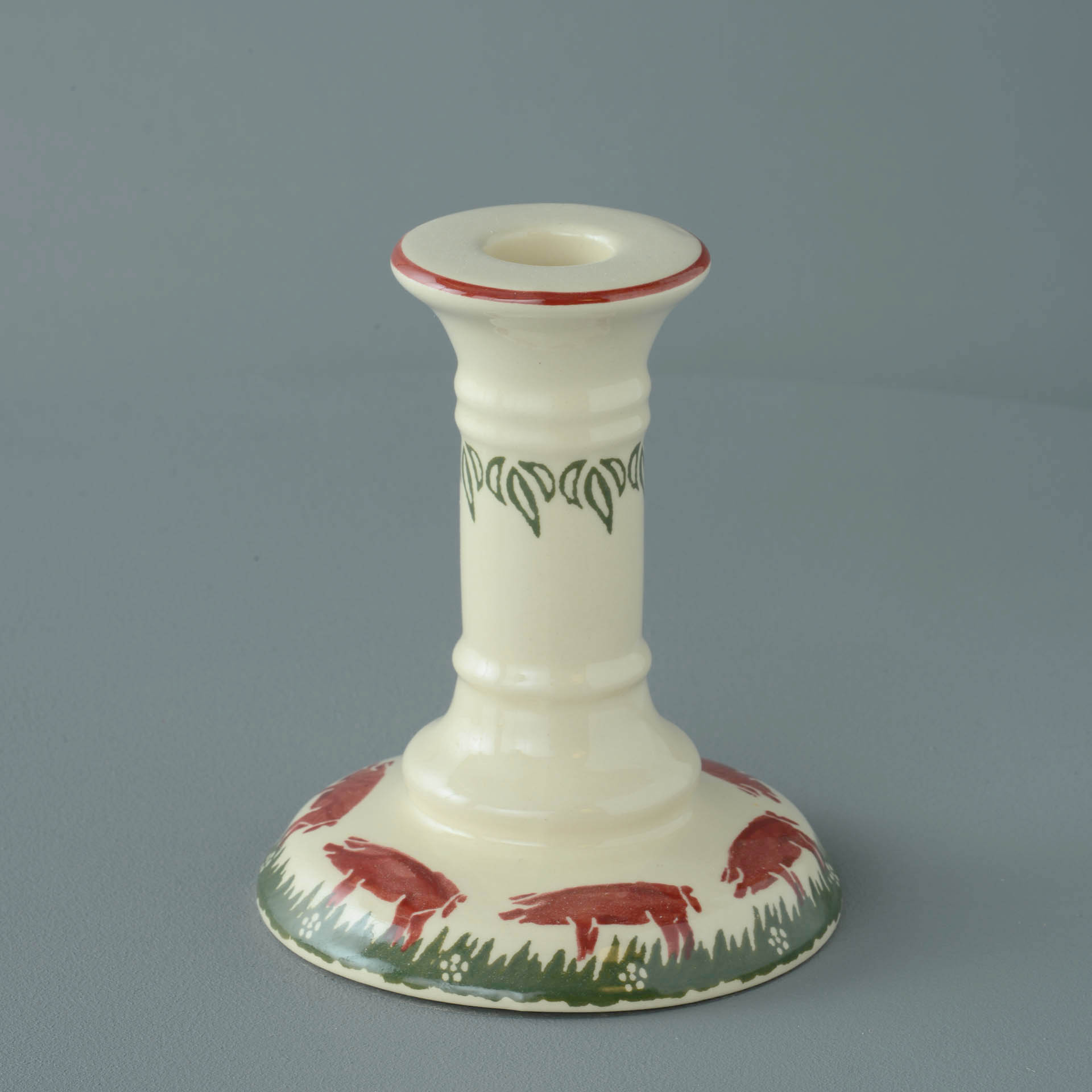 Pink Pig Candlestick