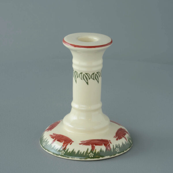 Pink Pig Candlestick