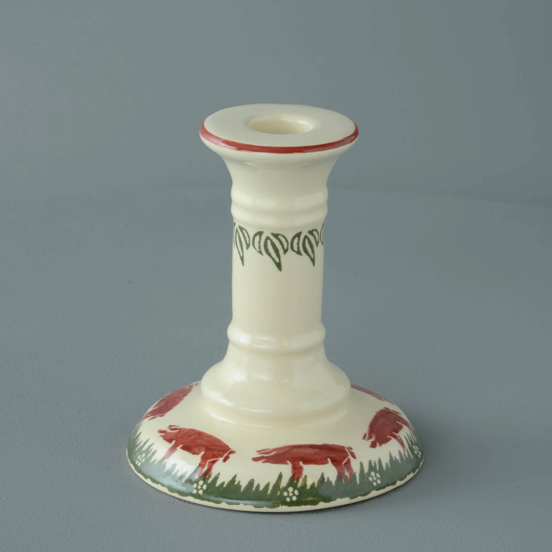 Pink Pig Candlestick