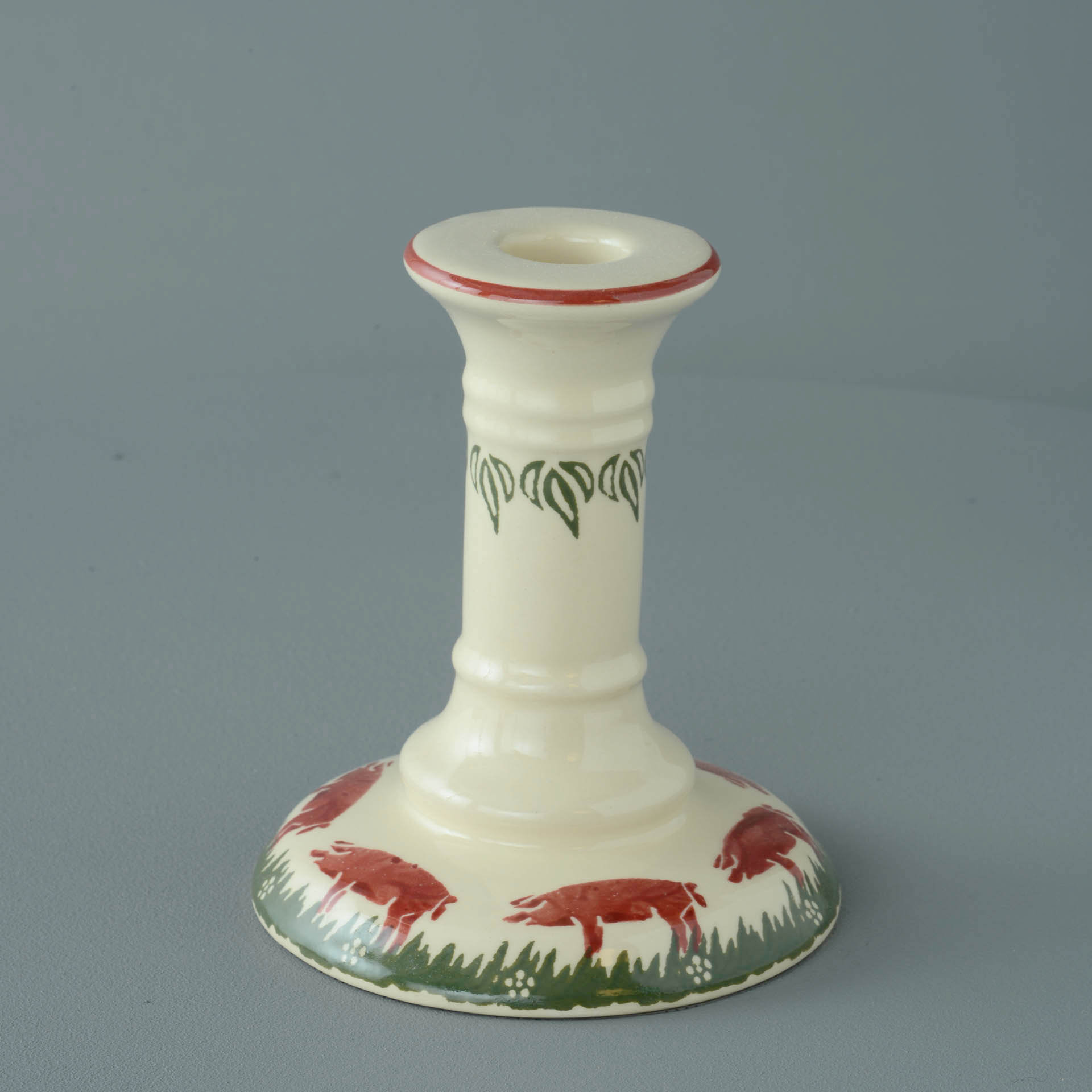 Pink Pig Candlestick