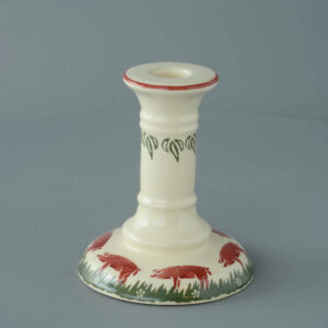 Pink Pig Candlestick