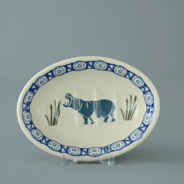 Hippopotamus Soap dish oval