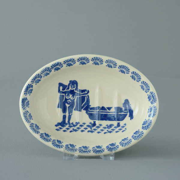 Lady in the bath Soap dish oval