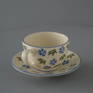 Geranium Cup & Saucer - Breakfast Size