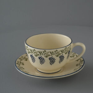 Grapes And Vine Cup & Saucer - Breakfast Size