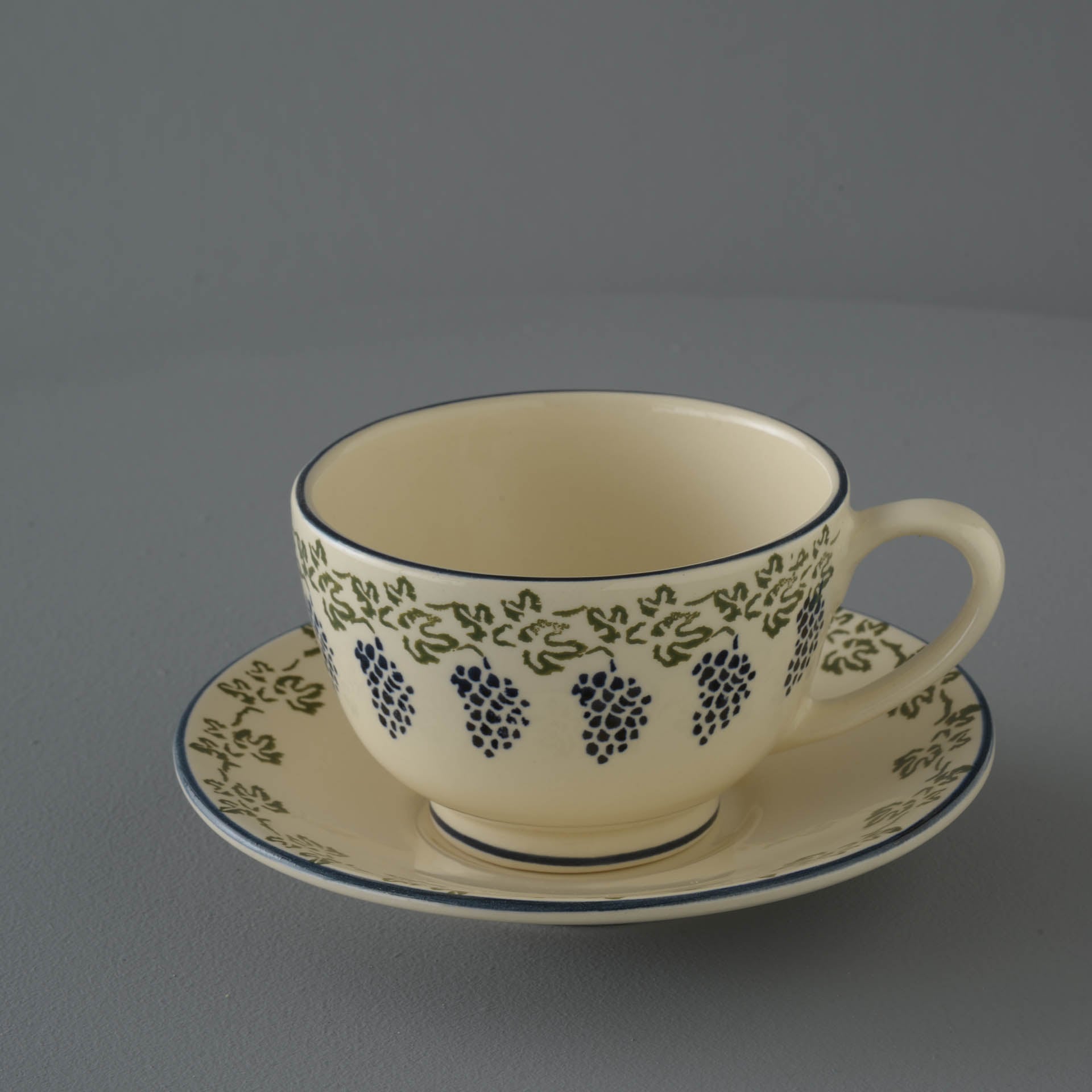 Grapes And Vine Cup & Saucer - Breakfast Size