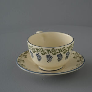 Grapes And Vine Cup & Saucer - Breakfast Size