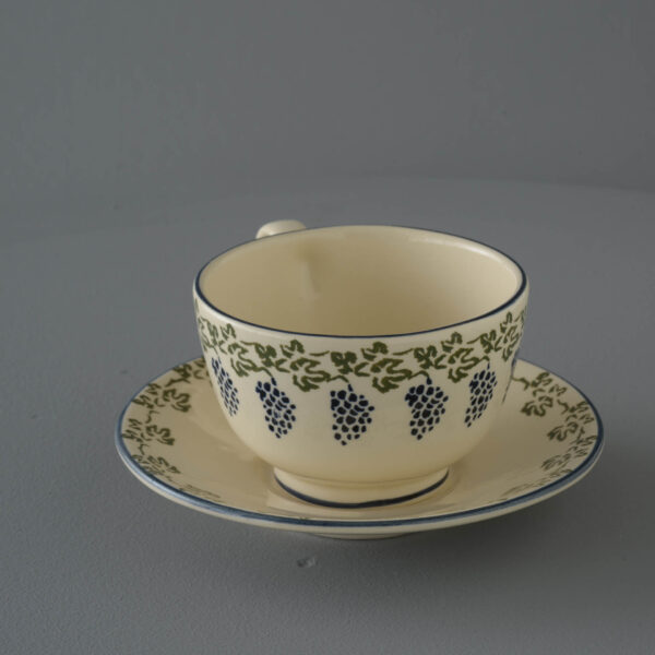Grapes And Vine Cup & Saucer - Breakfast Size