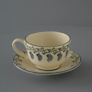Grapes And Vine Cup & Saucer - Breakfast Size