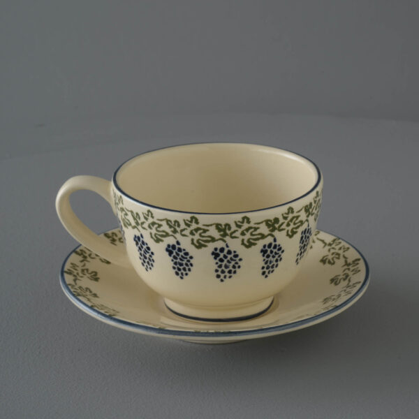 Grapes And Vine Cup & Saucer - Breakfast Size
