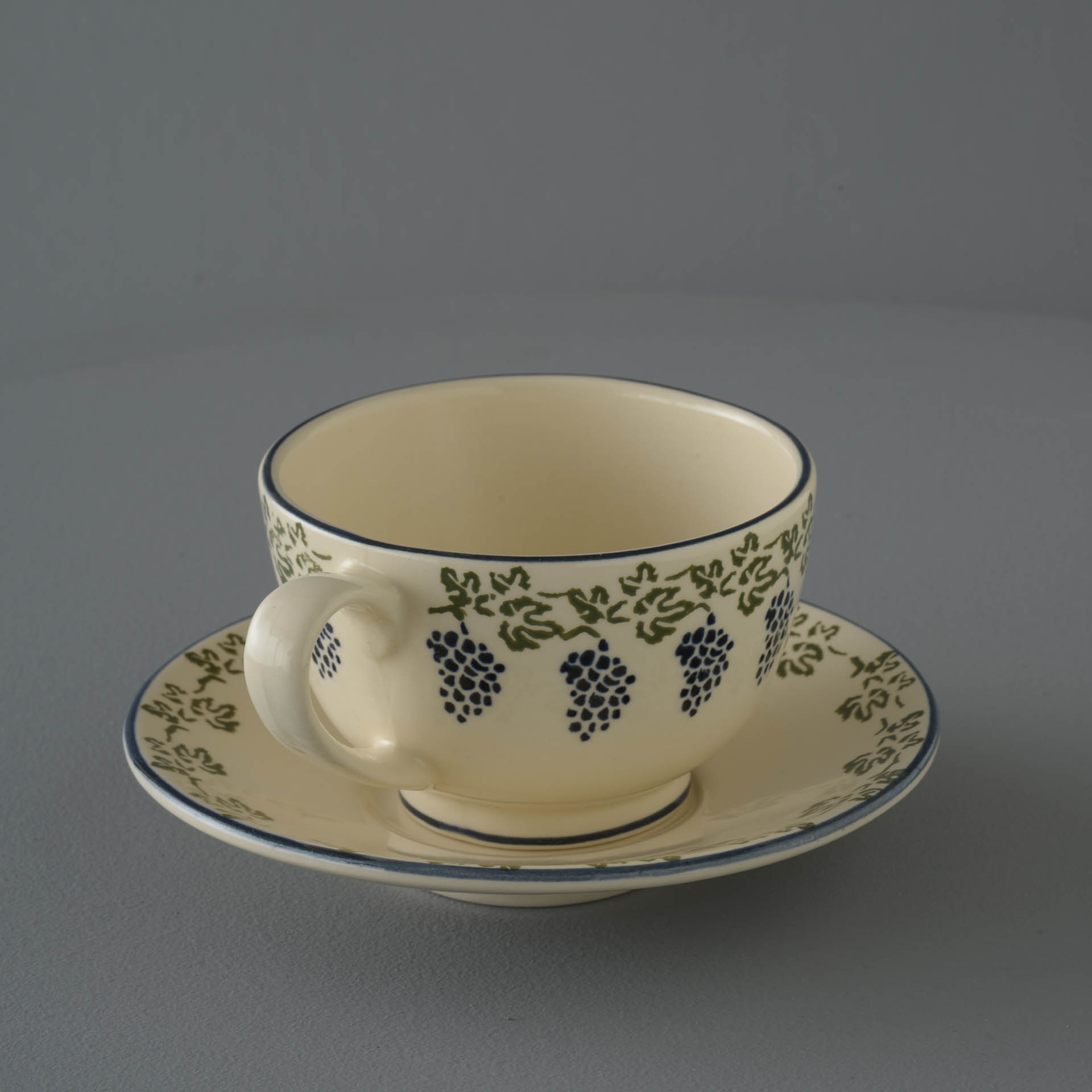 Grapes And Vine Cup & Saucer - Breakfast Size