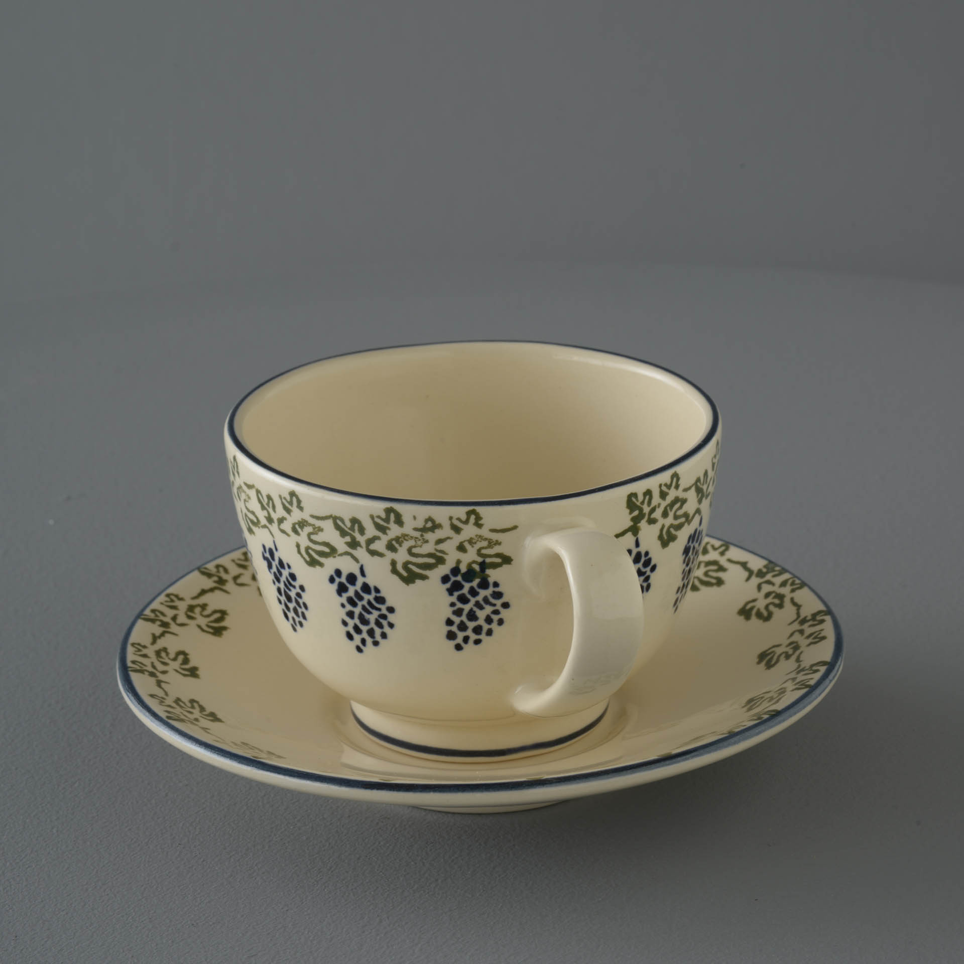 Grapes And Vine Cup & Saucer - Breakfast Size