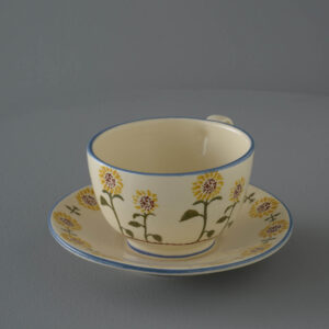Sunflower Cup & Saucer - Breakfast Size