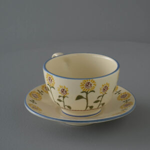 Sunflower Cup & Saucer - Breakfast Size