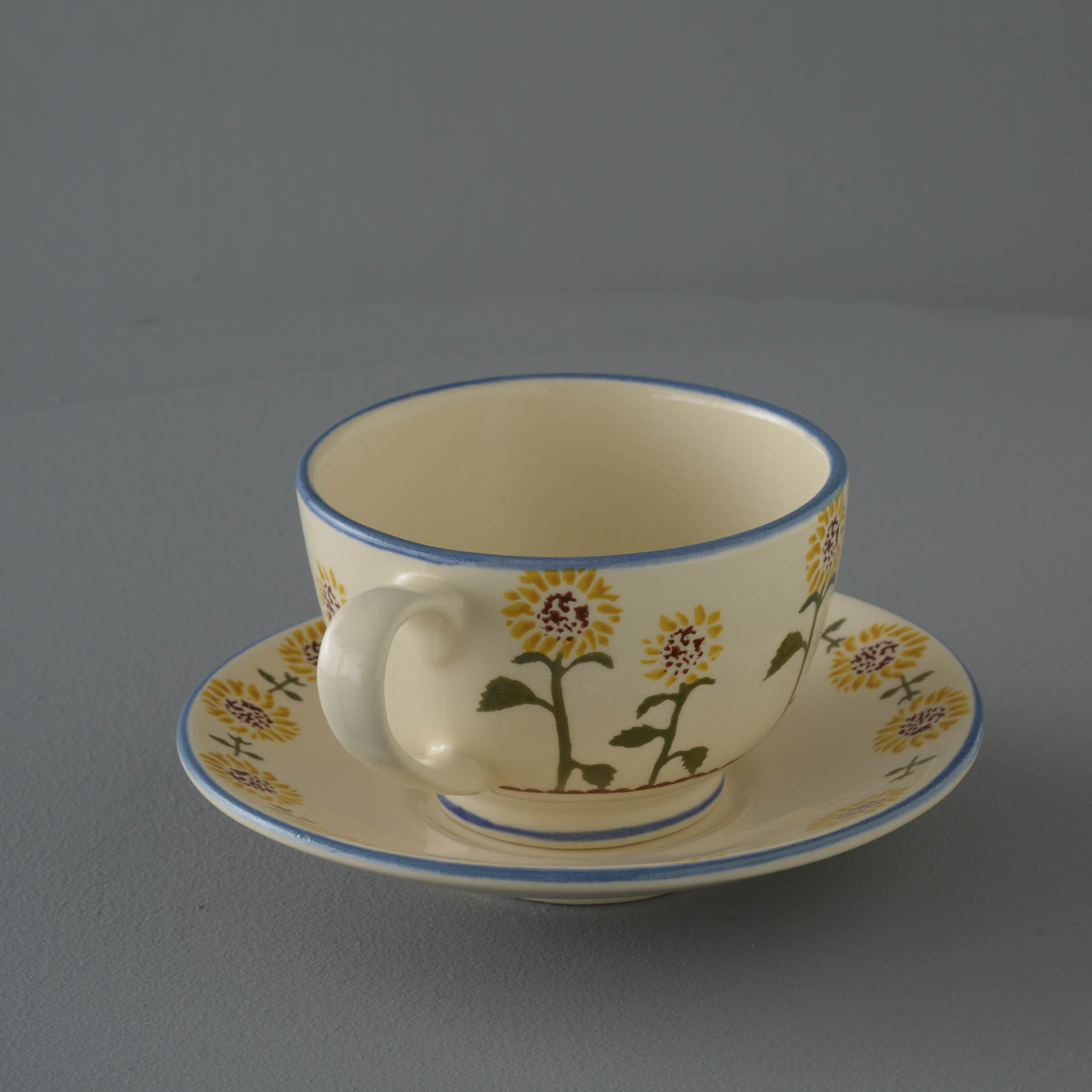 Sunflower Cup & Saucer - Breakfast Size