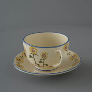 Sunflower Cup & Saucer - Breakfast Size