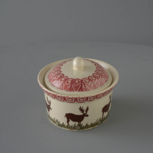 Reindeer Butter dish oval