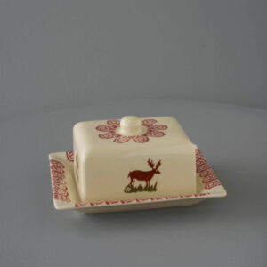 Reindeer Cheese Dish Rectangular