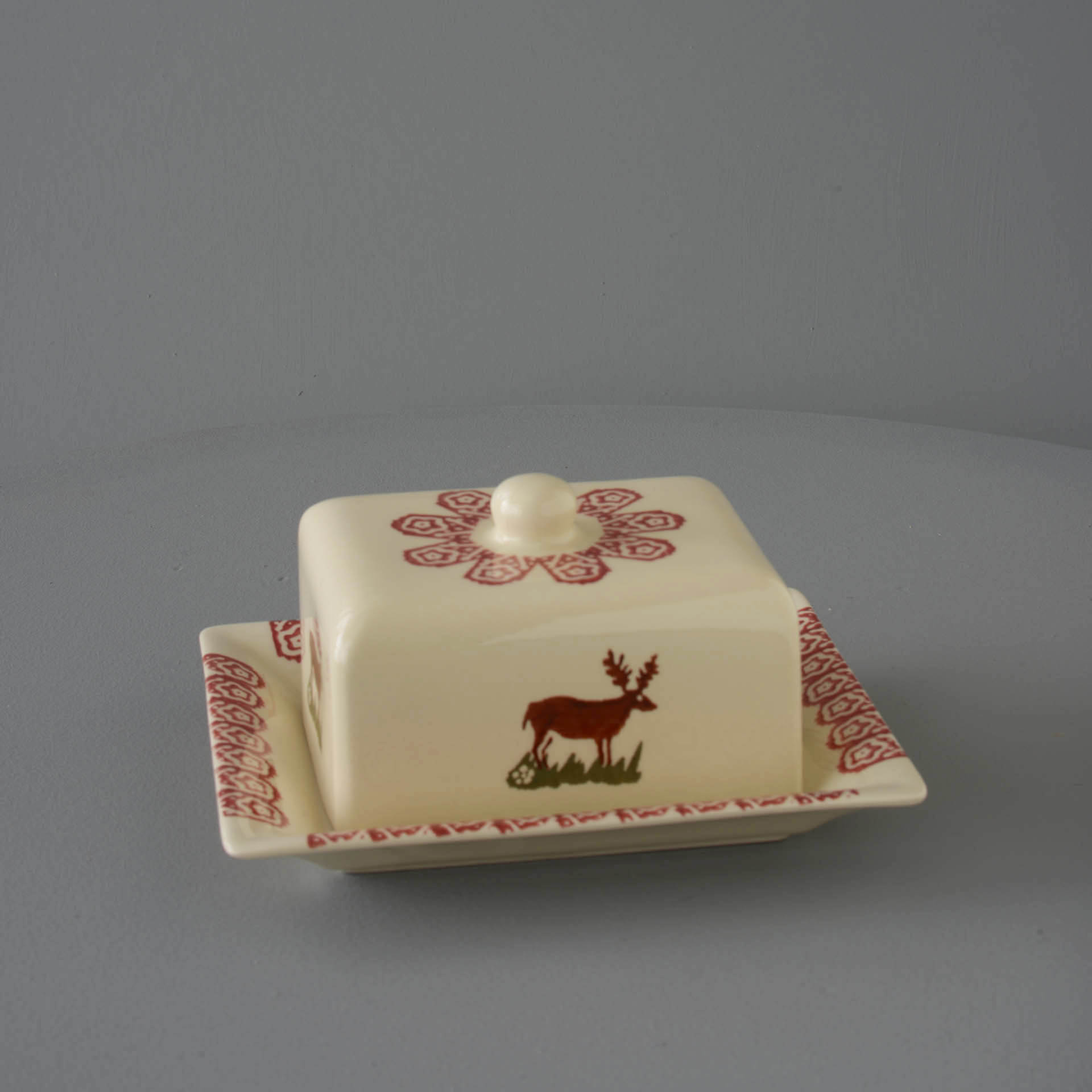 Reindeer Cheese Dish Rectangular