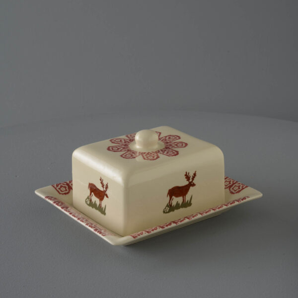 Reindeer Cheese Dish Rectangular