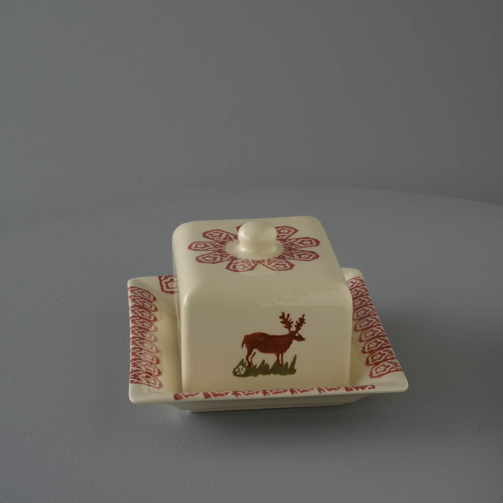Reindeer Cheese Dish Rectangular