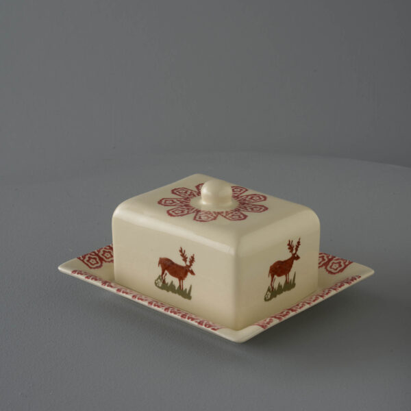 Reindeer Cheese Dish Rectangular