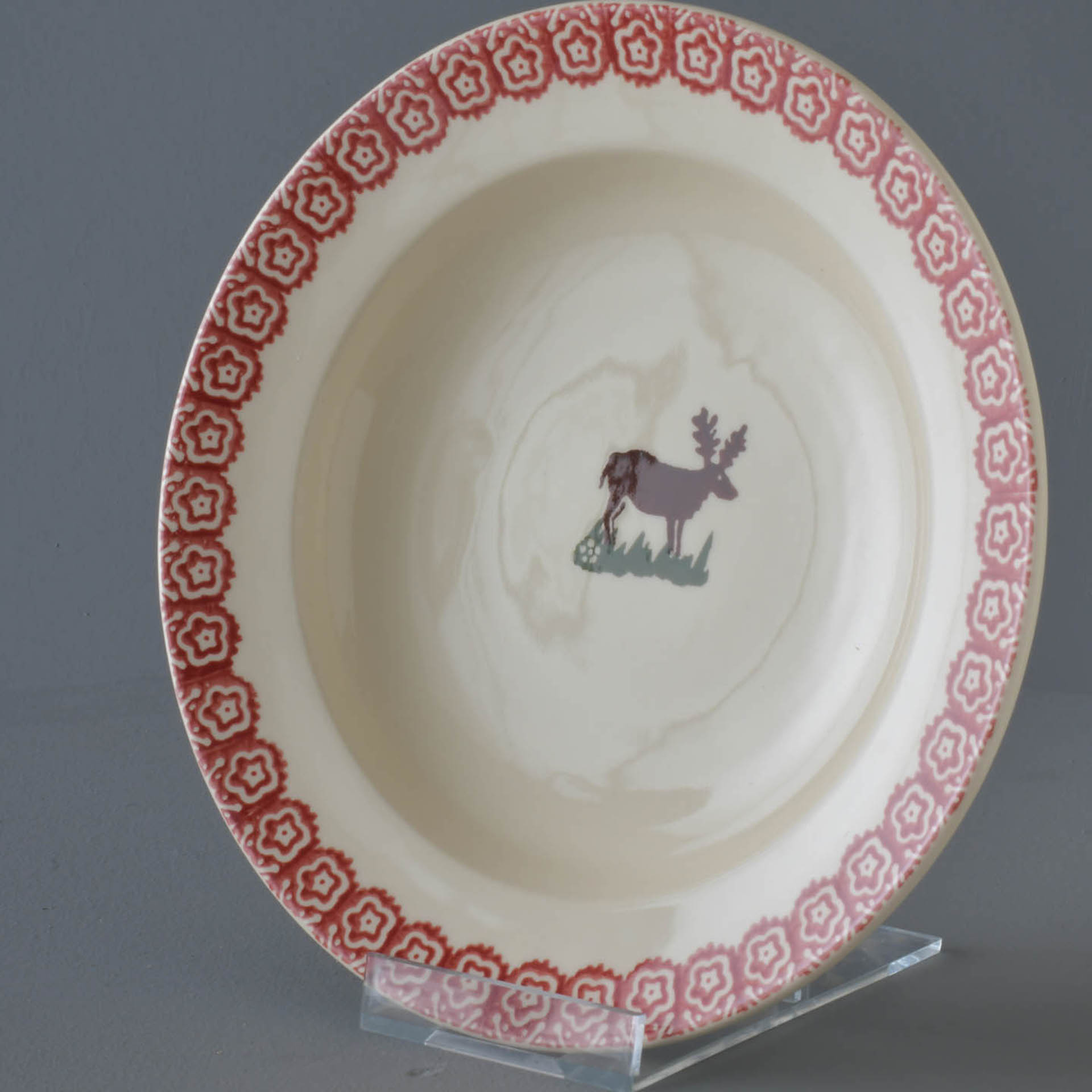 Reindeer Soup Plate