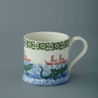 Mug Small Alligator and Boat 