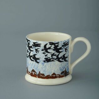 Mug Small Bird Swallows at dusk 