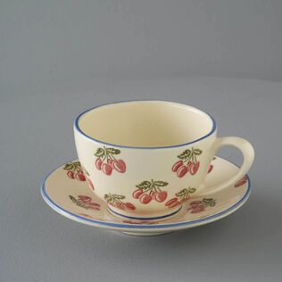 Cup & Saucer Breakfast Size Cherry